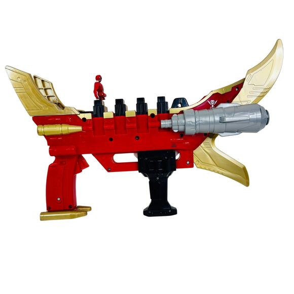 5 for $25| Bandai Power Rangers Super Mega Force Blaster Cannon Gun, 2 Keys - Picture 2 of 6